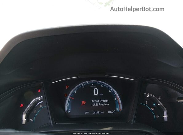 2HGFC2F68LH540352 2020 HONDA CIVIC Silver უკანა სავარძლების ხედი