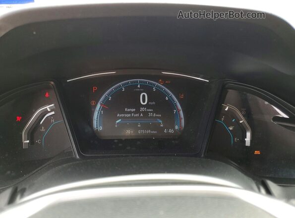 2HGFC2F68LH542506 2020 HONDA CIVIC Белый Вид щитка приборов
