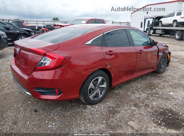 2HGFC2F68LH549987 2020 HONDA CIVIC Red Հետևի աջ