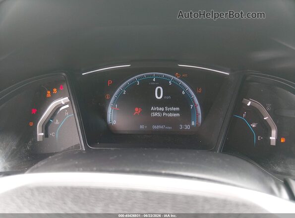 2HGFC2F68LH549987 2020 HONDA CIVIC Red Հետևի նստատեղերի տեսք