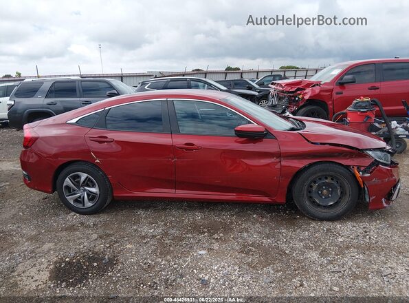 2HGFC2F68LH549987 2020 HONDA CIVIC Red Սալոնի հետևի տեսք