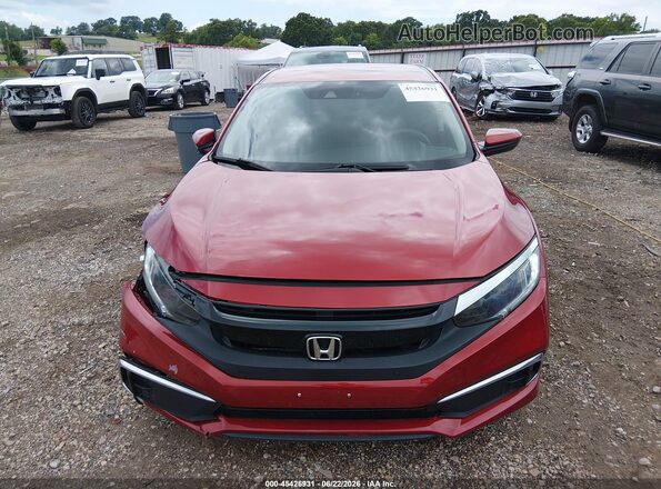 2HGFC2F68LH549987 2020 HONDA CIVIC Red Սարքավորումների վահանակի տեսք
