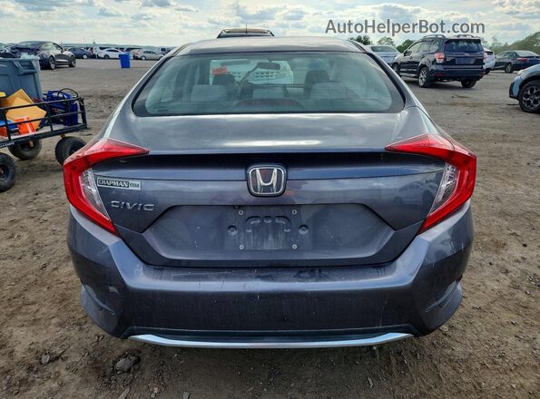 2HGFC2F69KH518066 2019 HONDA CIVIC Gray უკანა ხედი