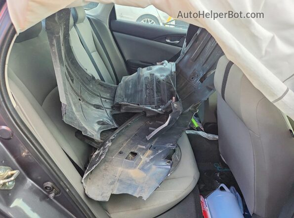 2HGFC2F69KH518066 2019 HONDA CIVIC Gray უკანა სავარძლების ხედი