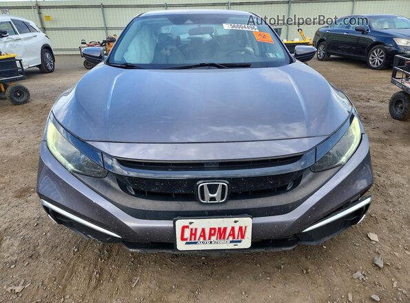 2HGFC2F69KH518066 2019 HONDA CIVIC Gray წინა ხედი