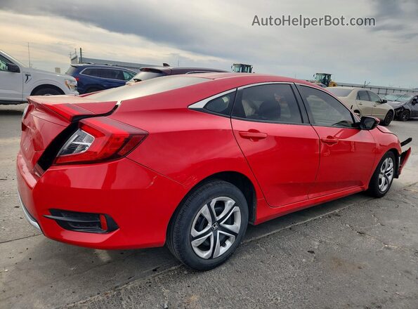 2HGFC2F69KH525938 2019 HONDA CIVIC Red Rear right