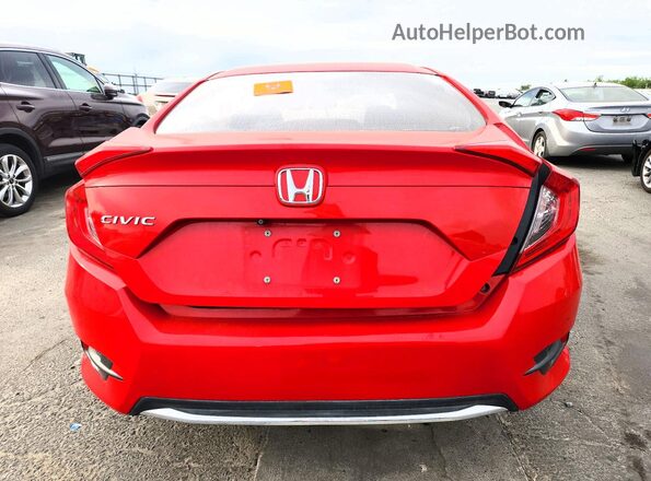 2HGFC2F69KH525938 2019 HONDA CIVIC Red Rear view