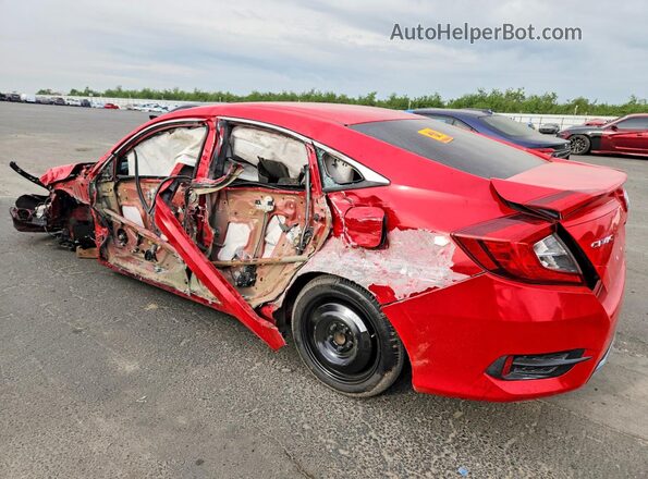 2HGFC2F69KH525938 2019 HONDA CIVIC Red Rear left