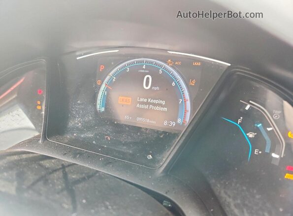 2HGFC2F69KH525938 2019 HONDA CIVIC Red Instrument cluster view