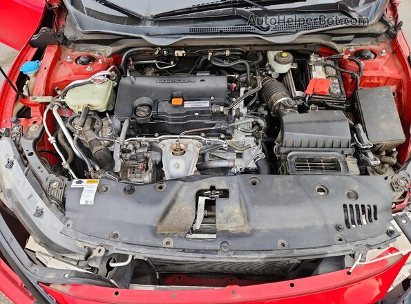 2HGFC2F69KH525938 2019 HONDA CIVIC Red Rear interior view
