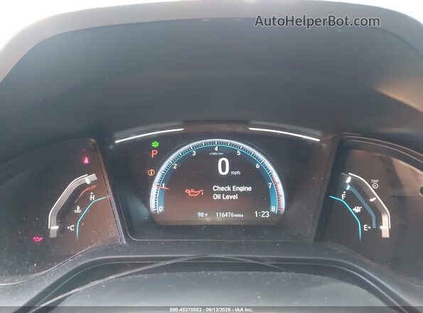 2HGFC2F69KH558034 2019 HONDA CIVIC Gray Vista de los asientos traseros