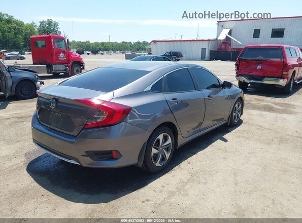 2HGFC2F69KH558034 2019 HONDA CIVIC Gray Trasero derecho