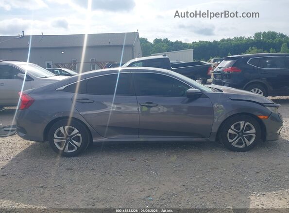 2HGFC2F69LH550582 2020 HONDA CIVIC Gray Rear interior view