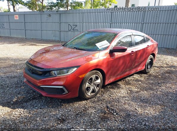 2HGFC2F69LH578883 2020 HONDA CIVIC Red Передня ліва чверть