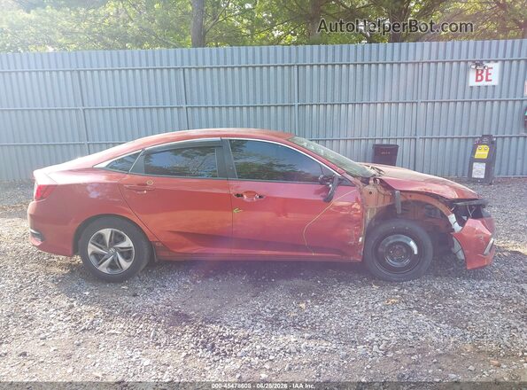 2HGFC2F69LH578883 2020 HONDA CIVIC Red Вид задньої частини салону