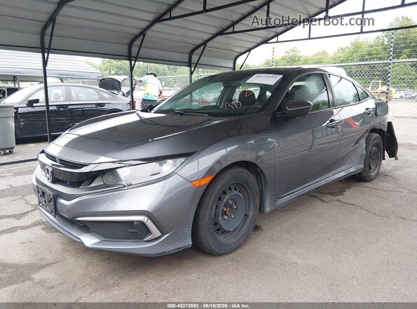 2HGFC2F69MH524193 2021 HONDA CIVIC Gray Передня ліва чверть