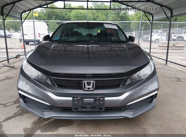 2HGFC2F69MH524193 2021 HONDA CIVIC Gray Вид задньої частини салону