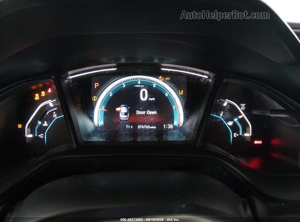 2HGFC2F69MH524193 2021 HONDA CIVIC Gray Вид задніх сидінь