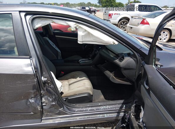 2HGFC2F69MH537204 2021 HONDA CIVIC Серый Вид салона спереди