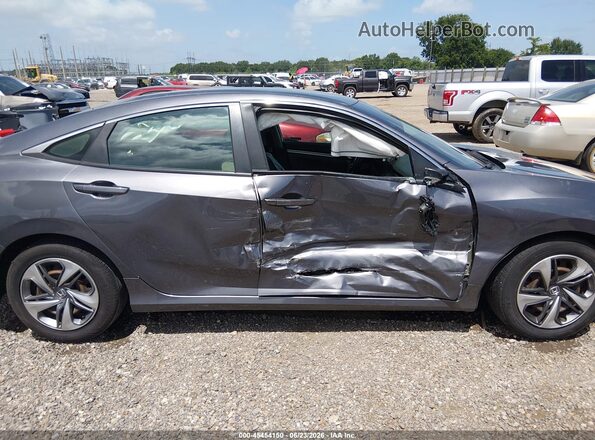 2HGFC2F69MH537204 2021 HONDA CIVIC Серый Вид задней части салона