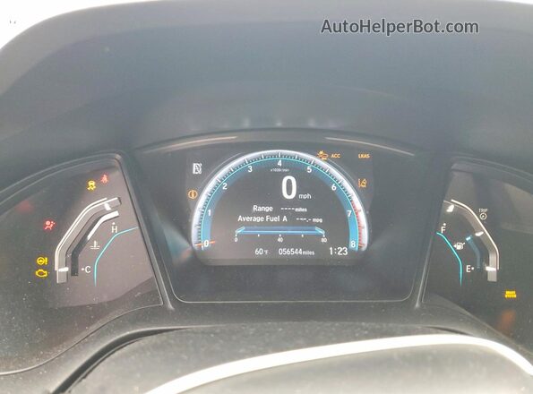 2HGFC2F69MH537283 2021 HONDA CIVIC Gray ხელსაწყოთა პანელის ხედი