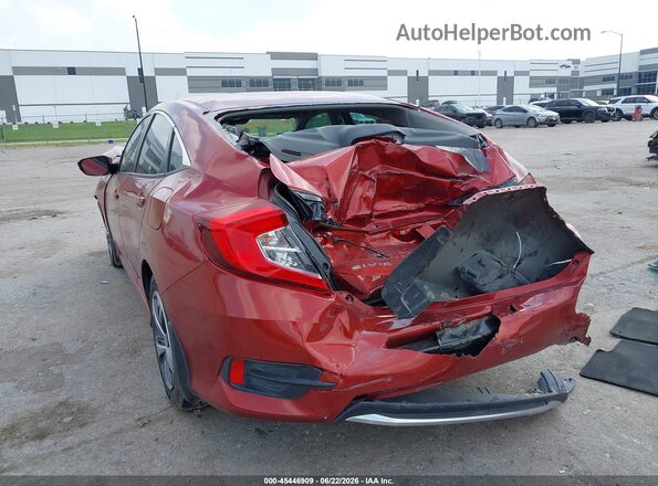 2HGFC2F69MH548882 2021 HONDA CIVIC Red Rear left