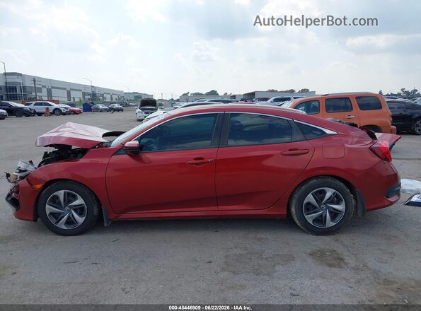 2HGFC2F69MH548882 2021 HONDA CIVIC Red Rear interior view