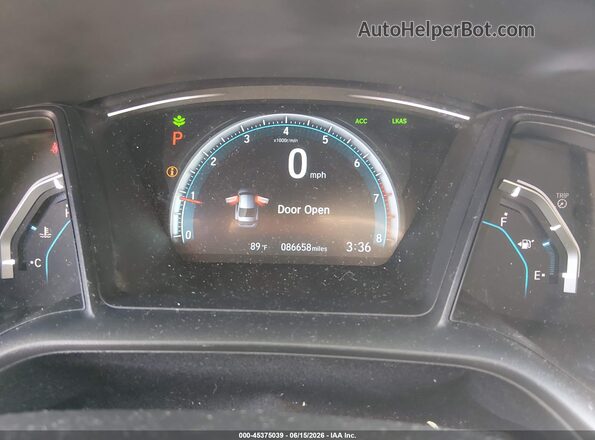 2HGFC2F6XJH515109 2018 HONDA CIVIC Gray Հետևի նստատեղերի տեսք