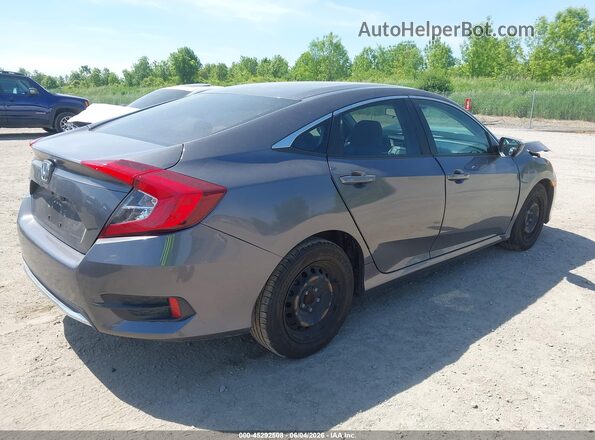2HGFC2F6XLH539221 2020 HONDA CIVIC Серый Задняя правая четверть