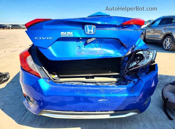 2HGFC2F6XLH596180 2020 HONDA CIVIC Blue Вид ззаду
