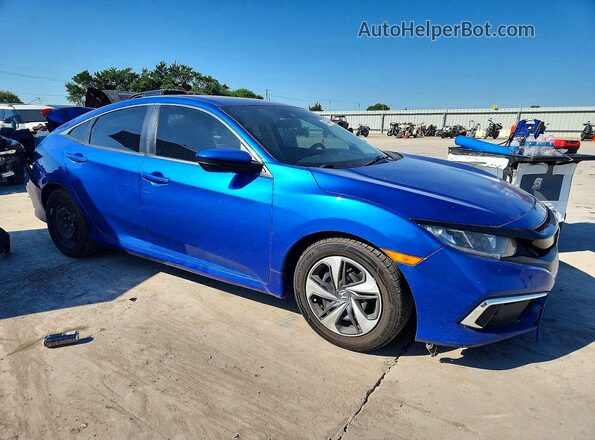 2HGFC2F6XLH596180 2020 HONDA CIVIC Blue Передня права чверть