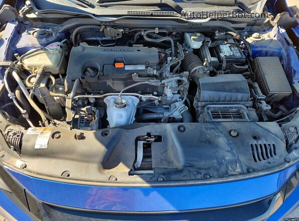 2HGFC2F6XLH596180 2020 HONDA CIVIC Blue Вид задньої частини салону