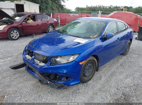 2HGFC2F6XMH504776 2021 HONDA CIVIC Blue წინა მარცხენა ხედი სამი მეოთხედიდან