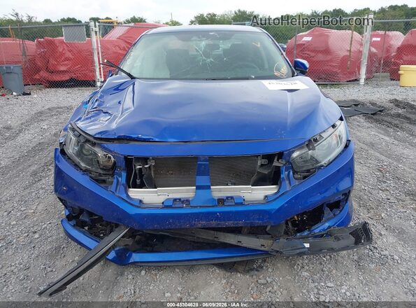 2HGFC2F6XMH504776 2021 HONDA CIVIC Blue ხელსაწყოთა პანელის ხედი