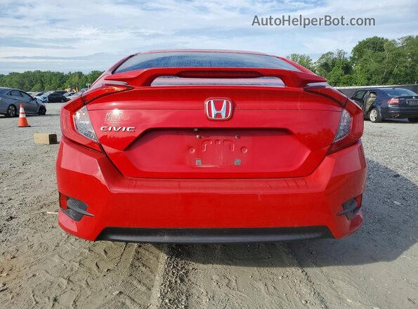 2HGFC2F70GH502239 2016 HONDA CIVIC Red უკანა ხედი
