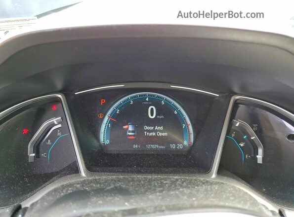 2HGFC2F70HH511217 2017 HONDA CIVIC Blue Вид щитка приладів