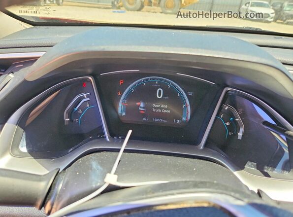 2HGFC2F70HH526798 2017 HONDA CIVIC Red Սարքավորումների վահանակի տեսք