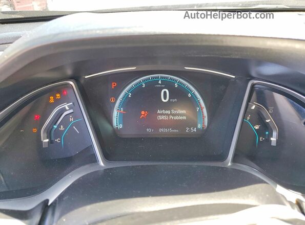 2HGFC2F70HH558067 2017 HONDA CIVIC Black Vista del cuadro de instrumentos