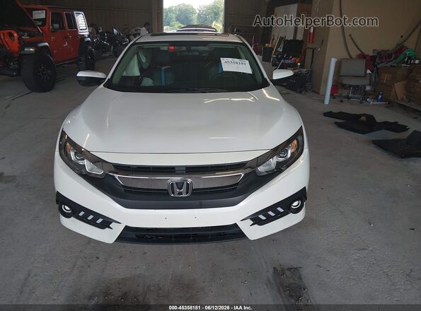 2HGFC2F70HH563642 2017 HONDA CIVIC White Instrument cluster view