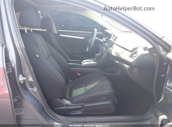 2HGFC2F70JH514186 2018 HONDA CIVIC Серый Вид салона спереди