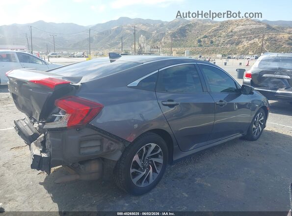 2HGFC2F70JH514186 2018 HONDA CIVIC Серый Вид задней части салона