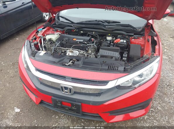 2HGFC2F70JH519341 2018 HONDA CIVIC Red Widok z tyłu
