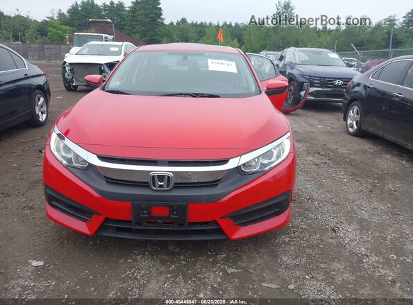 2HGFC2F70JH519341 2018 HONDA CIVIC Red Widok wnętrza z tyłu