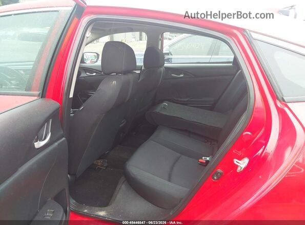 2HGFC2F70JH519341 2018 HONDA CIVIC Red Widok naklejki z numerem VIN