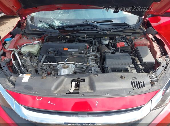 2HGFC2F70JH553893 2018 HONDA CIVIC Red უკანა ხედი