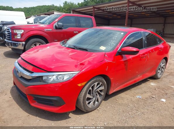 2HGFC2F70JH553893 2018 HONDA CIVIC Red წინა მარცხენა ხედი სამი მეოთხედიდან