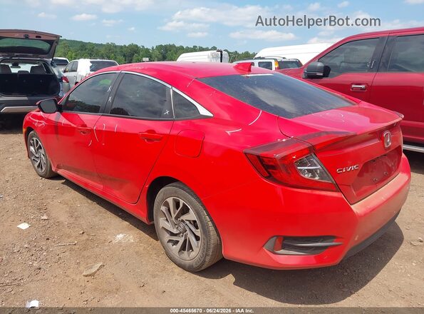 2HGFC2F70JH553893 2018 HONDA CIVIC Red უკანა მარცხენა