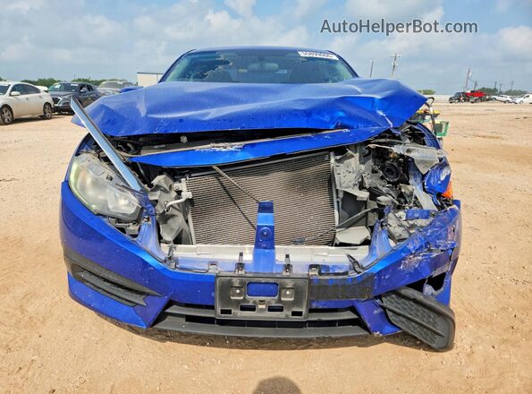 2HGFC2F70JH566269 2018 HONDA CIVIC Blue Front view