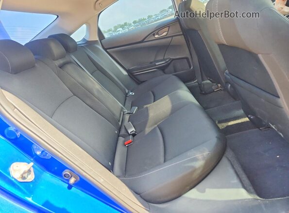 2HGFC2F70JH566269 2018 HONDA CIVIC Blue Rear seats view