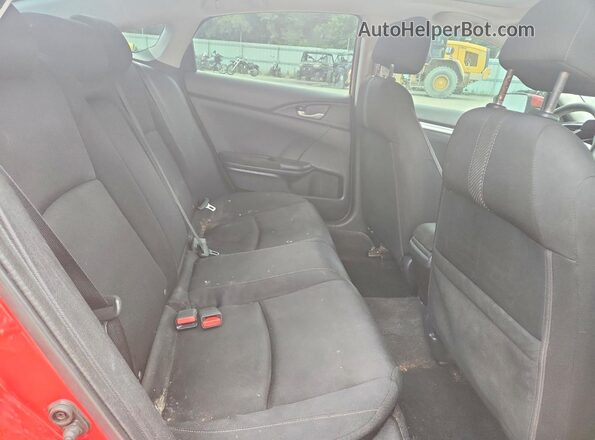 2HGFC2F70JH592144 2018 HONDA CIVIC Красный Вид задних сидений